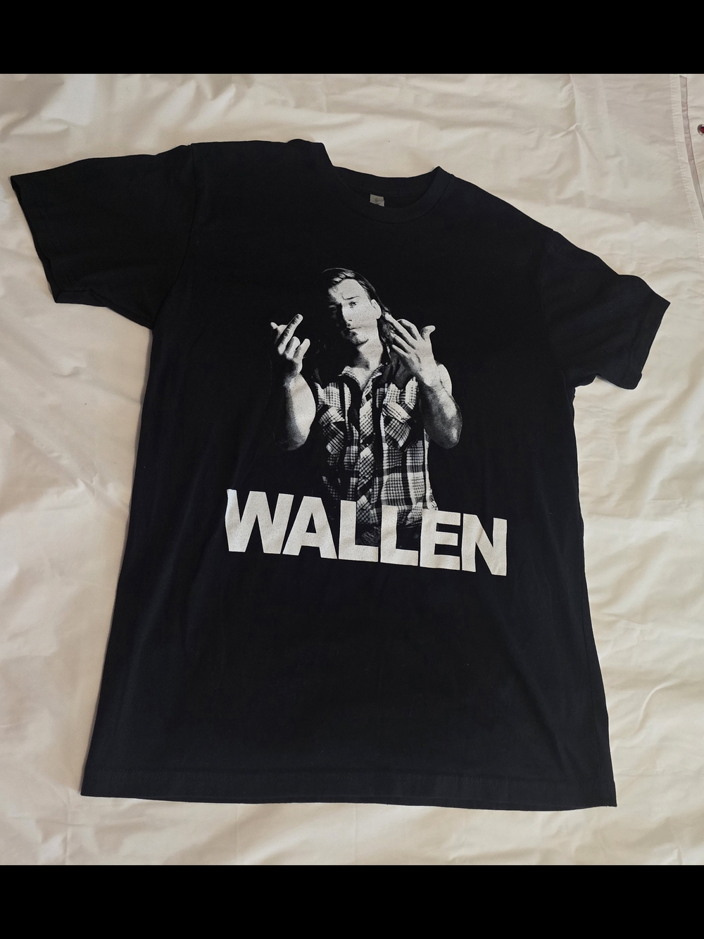 Morgan Wallen Black Graphic Tee - Artist Logo Shirt, Unisex Medium